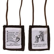 Wool Brown Scapular | Our Lady of Simon | Includes Enrolment Paper