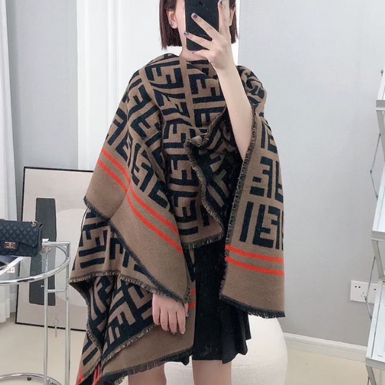 Celeste wool shop cashmere poncho costco