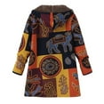 thumbnail image 1 of Wool Coat Women Winter Puffer Down Coats Casual Long Sleeve Overcoat Shaggy Fleece Lined Anoraks Windbreaker, 1 of 5