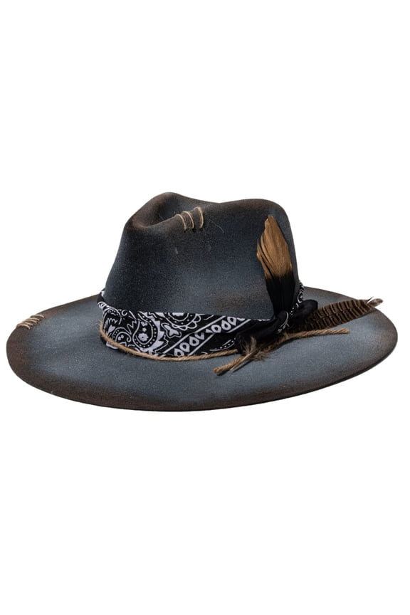 Wool Cowboy Hats Old Fashion Trend Pork Pie Hat for Women Men Photo Props