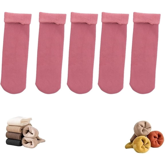 Wool Cozy Socks for Women Seniors,2025 New Thermal Sock,Wool Cozy Ultra Soft Velvet Slim Thermal Socks