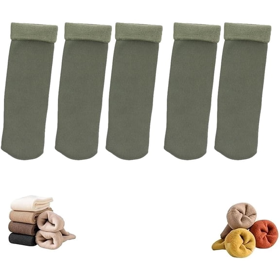 Wool Cozy Socks for Women Seniors,2025 New Thermal Sock,Wool Cozy Ultra Soft Velvet Slim Thermal Socks