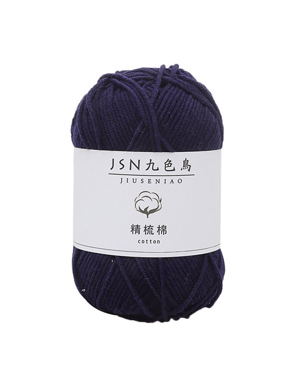 Wool Crochet Thread for DIY Dolls, 4 Strands Hand Knit Yarn for Scarf, Bib, Hat, Gloves, 50g Soft Wool for Crafting Projects