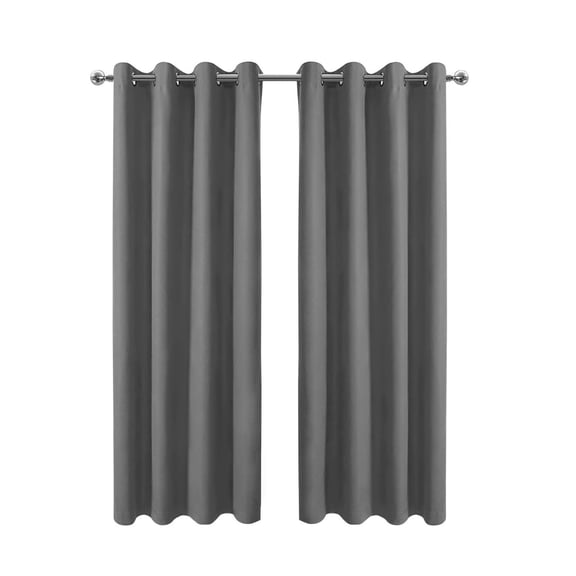 Wool Curtains 50x108 Inch - Soundproof Buckle Blackout Drapes - Heavyweight Thermal Insulated Window Treatments for Bedroom & Living Room Decor