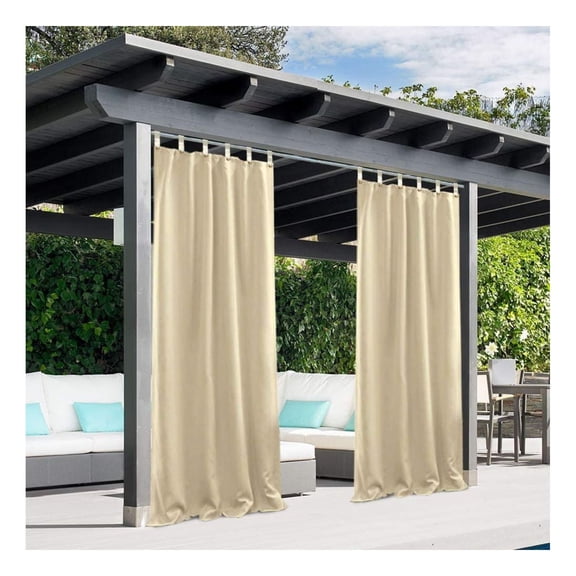 Wool Curtains 50x84 Inch Blackout - Luxury Thermal Drapes for Bedroom & Living Room - Thick Strapped Window Panels for Home Decor