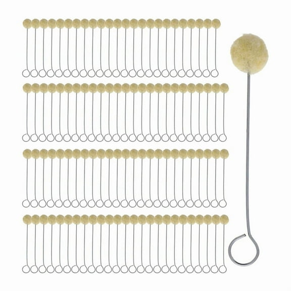 Wool Daubers Ball Brush,Applicator Tool for Leather Dye, Staining, Crafting, DIY Crafts Projects, Contact Cement 100pcs