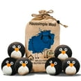 thumbnail image 1 of Wool Dryer Balls XL Organic Laundry Fabric Softener 6-Pack Character: Penguin, 1 of 10