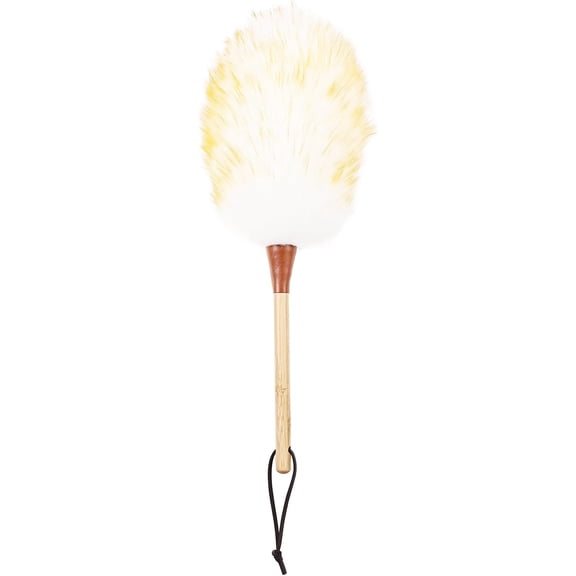 Wool Duster 16inch Soft Natural Feather Dusters with Bamboo Handle Cleaning Supplies for Home Office Phoframe
