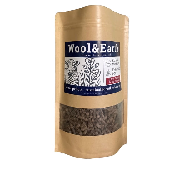 Wool & Earth Wool Pellets, Moisture Retention Soil Amendment - 2.75 lb