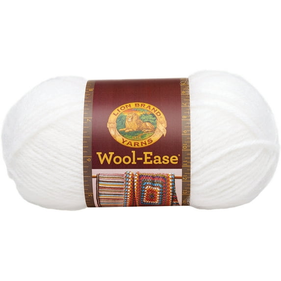 Wool-Ease Yarn -White Frost, Pk 10, Lion Brand