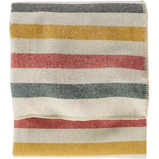 Gilbin Super Soft and Warm Wool Blanket - Twin Size (Brown/Tan) 