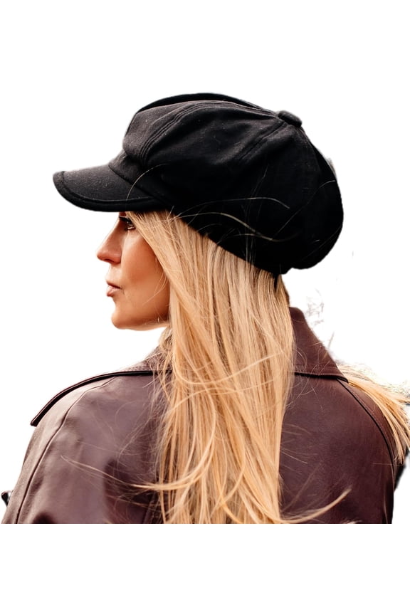 Wool Fashion Newsboy Hats for Women Winter Warm Pageboy Cabbie Cap Beret