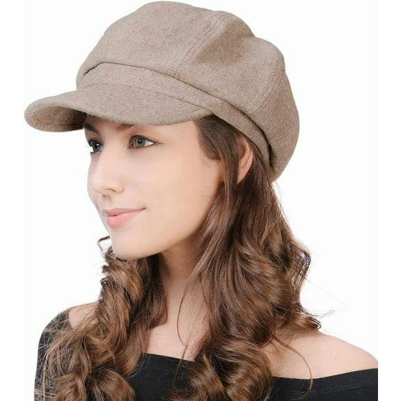 Wool Fashion Newsboy Hats for Women Winter Warm Pageboy Cabbie Cap Beret