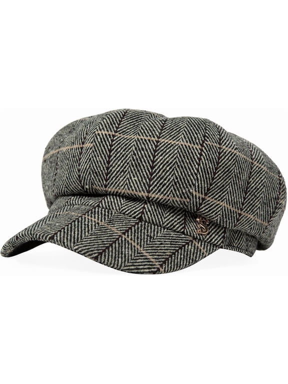 Wool Fashion Newsboy Hats for Women Winter Warm Pageboy Cabbie Cap Beret