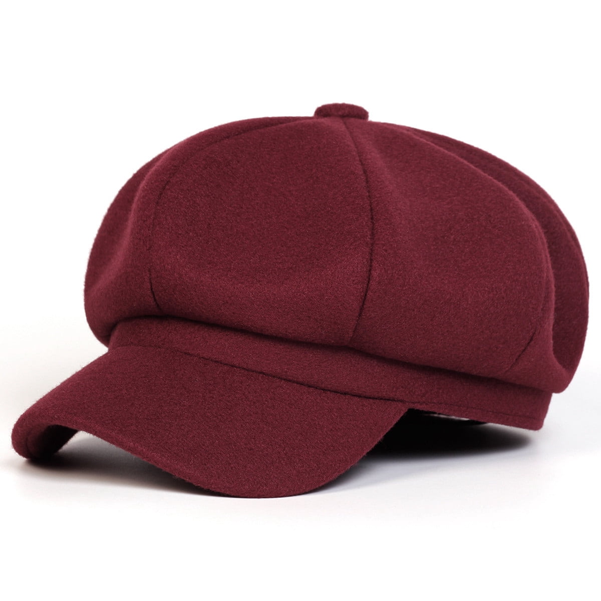 Wool Fashion Newsboy Hats for Women Winter Warm Pageboy Cabbie Cap Beret Womens Baker Boy Cap, Newsboy Newsie Paperboy Fiddler Cabbie  main image 2