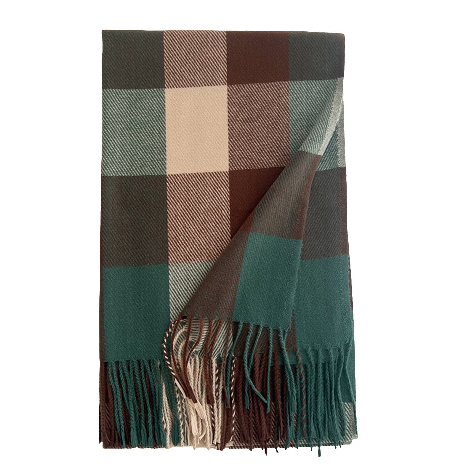 Wool Feel Scarf Warm Soft Lightweight Scottish Scotland Check Tartan
