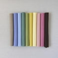 Wool Felt, 10 pcs 18" X 36" with Matching DMC Embroidery Floss in Warm