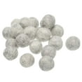 thumbnail image 1 of Wool Felt Ball Beads Woolen Fabric 2cm 20mm Grey for Home Crafts 50Pcs, 1 of 5