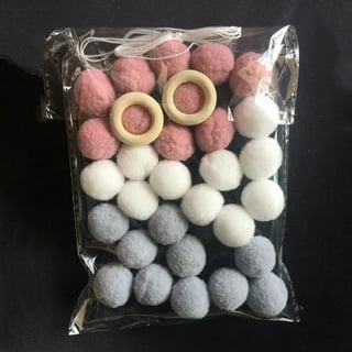Wool Felt Ball for DIY Arts and Crafts - 0.6 Inch Wool Balls in Assorted  Colors - Bulk Tiny Puff Balls for Felting and Garland