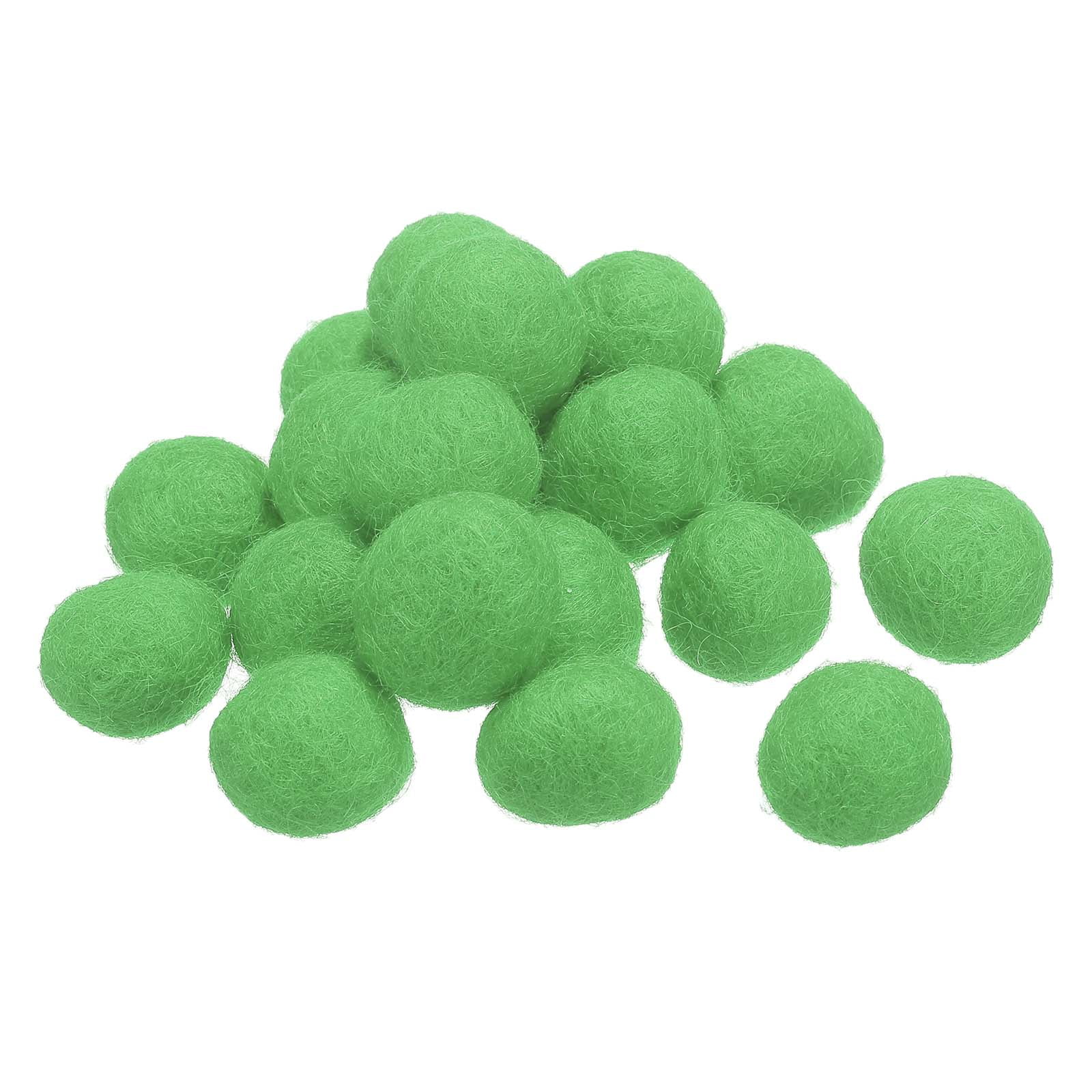 Wool Felt Balls Beads Woolen Fabric 2cm 20mm Light Green for Home