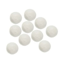 Wool Felt Balls Beads Woolen Fabric 2cm 20mm White for Home Crafts 10Pcs