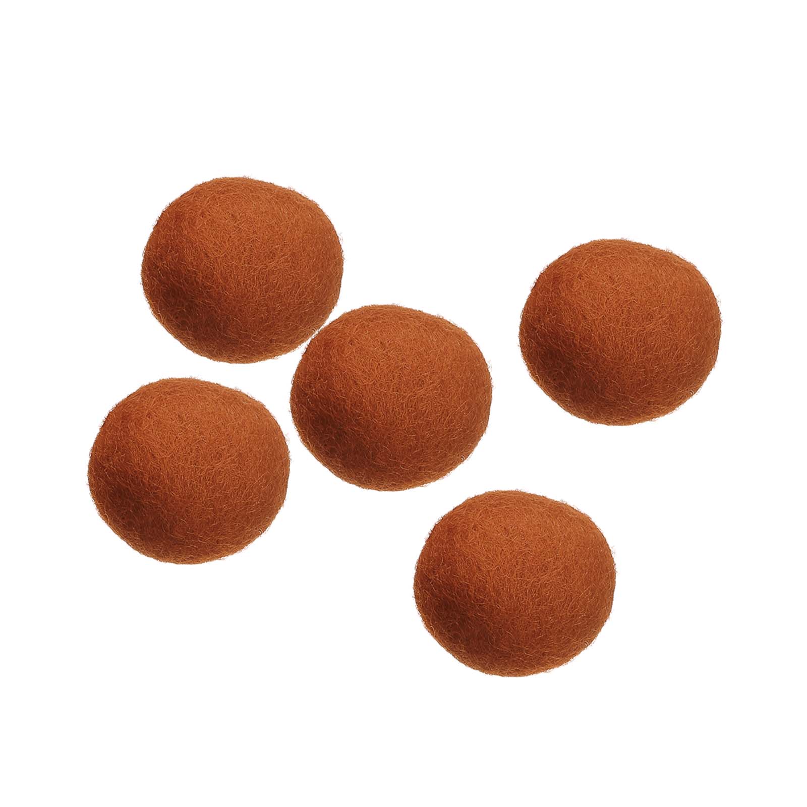 Natural Wool Felt Balls | 30mm (3cm) Diameter | 12-Pack Green | DIY Craft Supplies