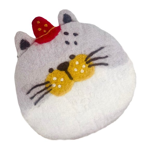 Wool Felt Coasters Set With Lovely Cartoon Designs For Desk Homes Decors Nonslip Kitchen Accessories