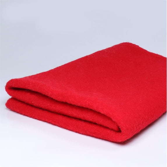 Wool Felt, DIY Soft Felt Sheet Wool Cloth Wet/Needle Felting 40" x 39" Red