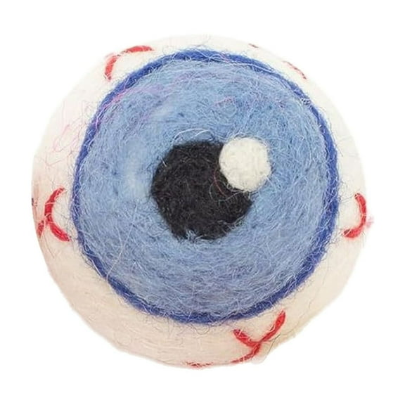 Wool Felt Eyeballs,Bloodshot Monster Eyeballs Artificial Felt Ornament for Indoor Outdoor Party Decor Supplies,Halloween Props Wool Poked Eye Drops Halloween Decorative Accessories And Decorations