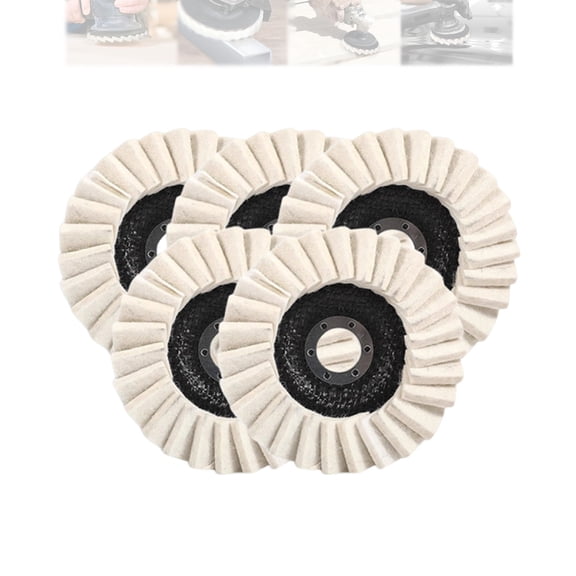 Wool Felt Flap Angle Grinder Polishing Disc,Thicken Wool Felt Flap Discs Polishing Wheel for Metal, Marble Stone, Furniture
