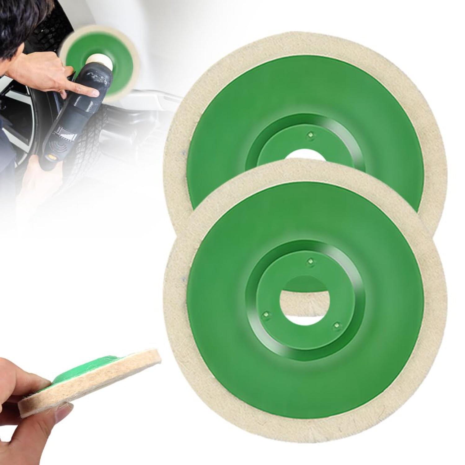 Wool Felt Flap Polishing Disc, 2025 Upgraded Composite Wool Polishing ...