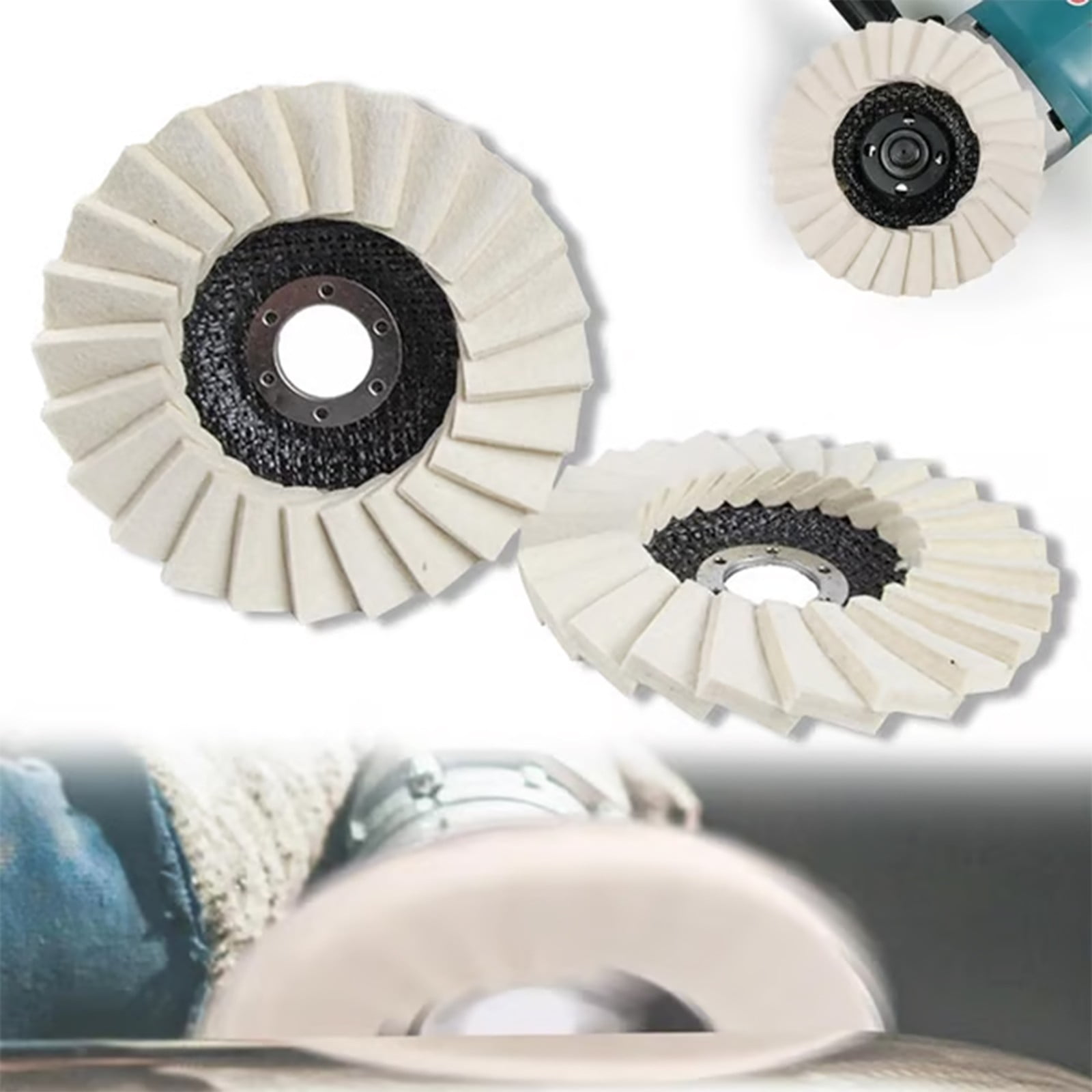 Wool Felt Flap Polishing Disc,Thicken Polishing Wheel Pad, Grinder ...
