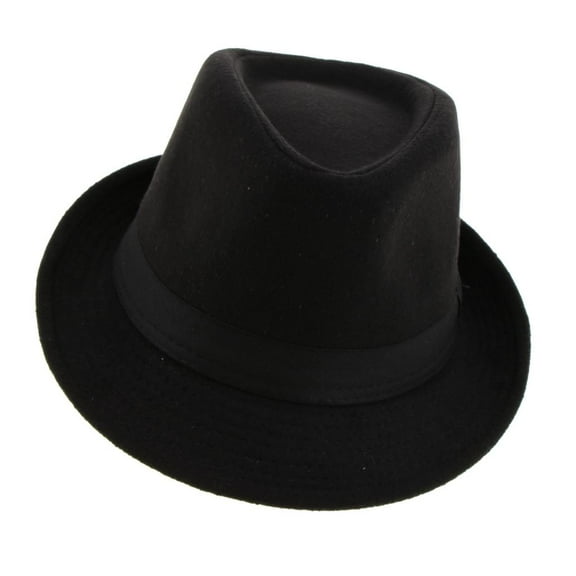 Wool Felt Men's Gangster Hat Trilby Fedora Narrow