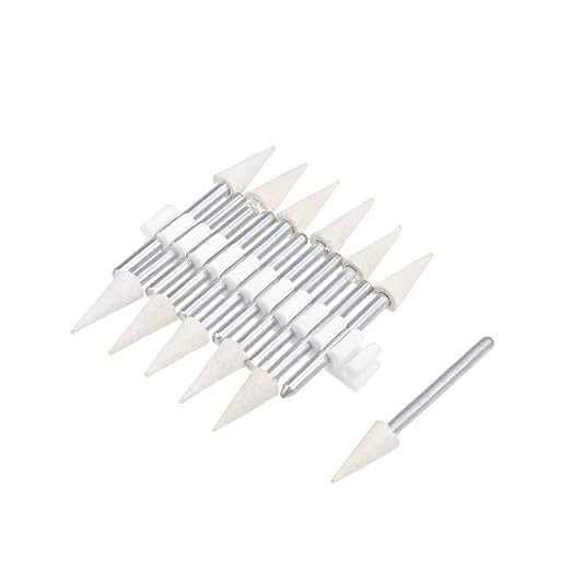 Wool Felt Mounted Points Conical Polishing Bits Burrs Buffing Wheels with 1/8" Shank 24 Pcs