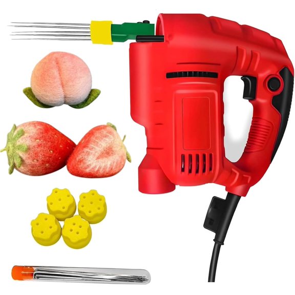 Wool Felt Poking Tool Poking Needle, Electric Needle Felting Machine, 1-7 Needles, Replaceable Nozzles, With Speed Control, Large Thrust And Long Stroke, For DIY Felted Craft