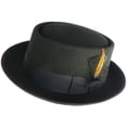 thumbnail image 1 of Wool Felt Porkpie (Black, Small), 1 of 5