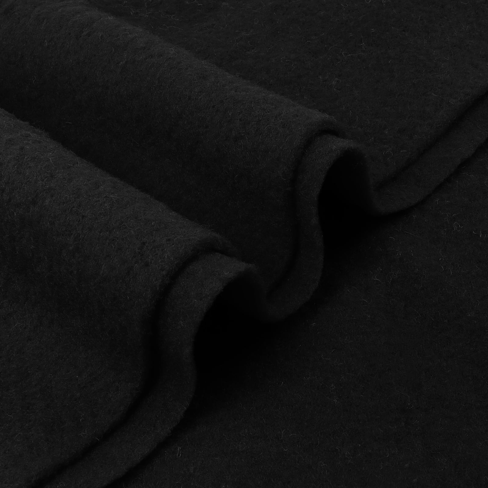 Wool Felt Pre Felted Wool Fabric for Padding,DIY Craftwork Sewing,Wet/Needle Felting (Black 1.5 Yard)