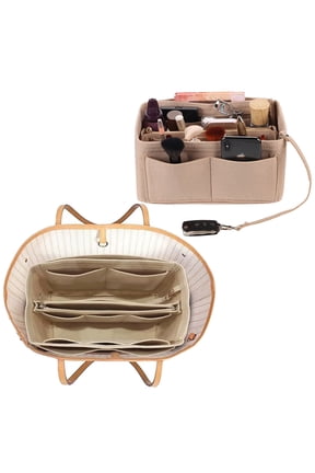 Wool Felt Wallet Bag Storage Bag with Zipper Bag, Handbag Shaping, Wool Felt Fabric Handbag Storage Bag