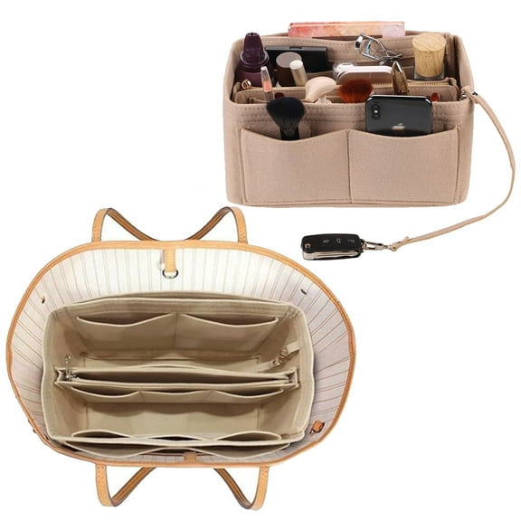 Wool Felt Wallet Bag Storage Bag with Zipper Bag, Handbag Shaping, Wool Felt Fabric Handbag Storage Bag