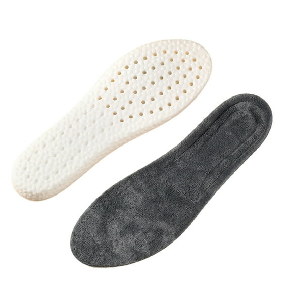 Wool Felt Warm Insoles, Winter Heated Shoe Insoles, Natural Wool Insoles Warm Lambs Wool Insoles for Men and Women with Airflow Vents High Resilience