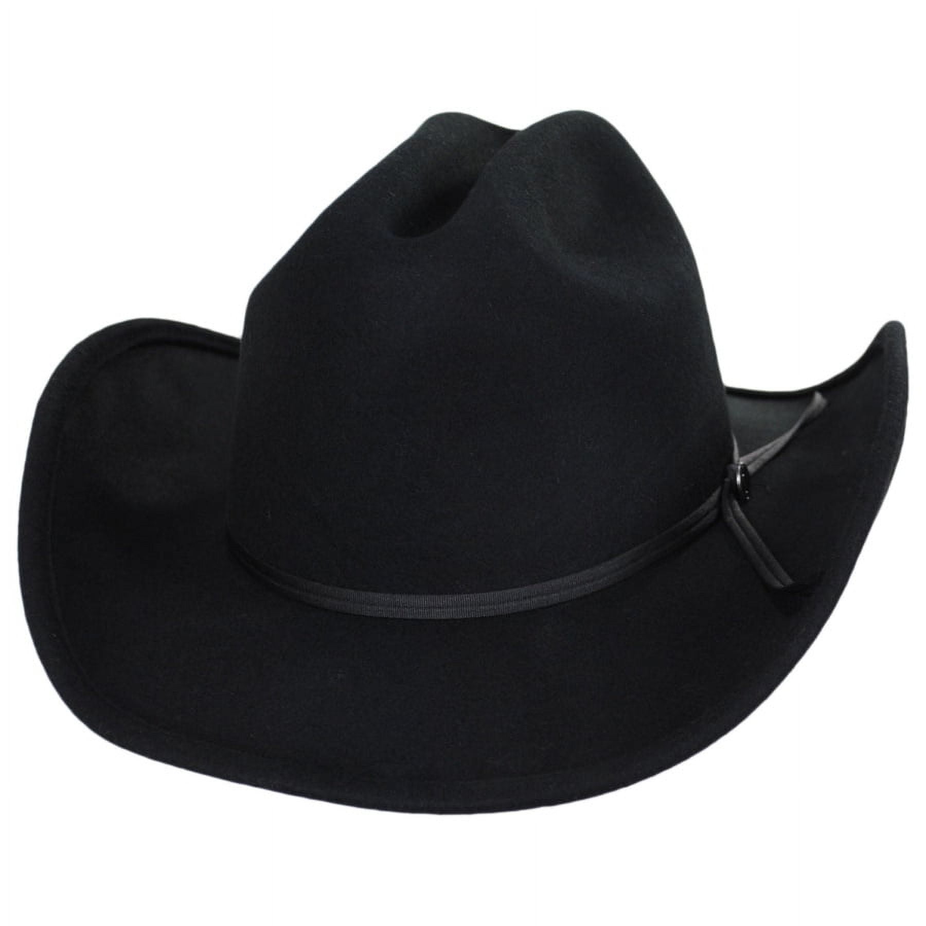 Wool Felt Western Hat - XXL - Black - Walmart.com