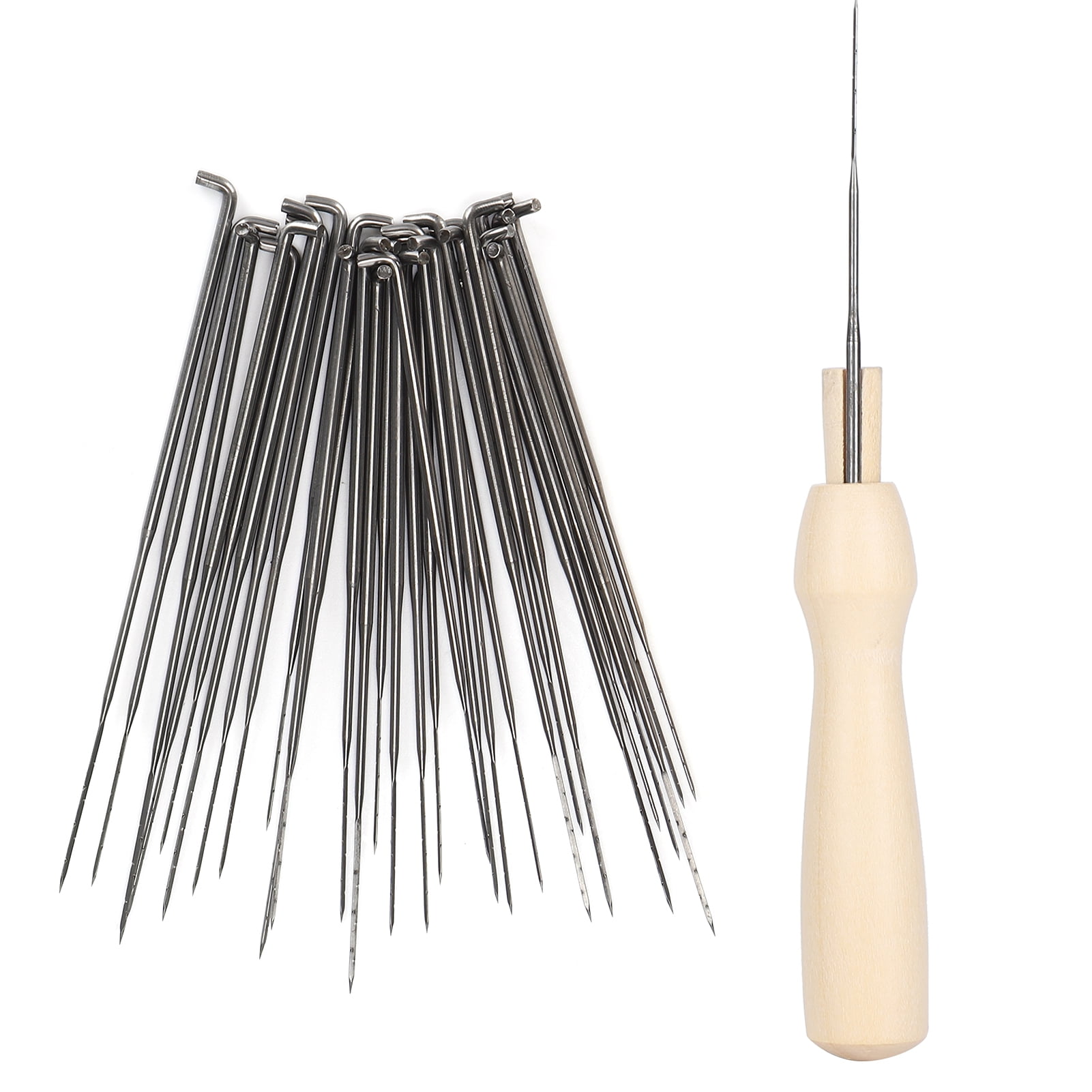 Wool Felting Tool Kit, Wood Handle Needle Felting Supplies Felting With Storage Bottle For