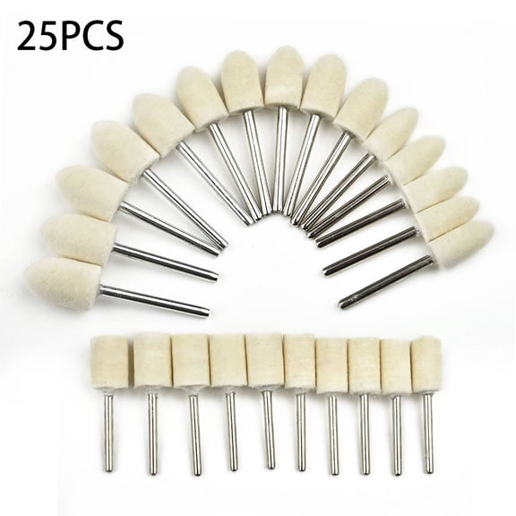 Wool Flap Felt Buffing Wheels Polishing Brushes With Handle Drill Bit Grinder Wheels For Rotary Tools Pad 30mm