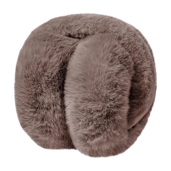 Wool Folding Ear Muffs Fluffy Earmuffs Soft Cozy Ear Warmers Outdoor Ear Covers for Cold Weather
