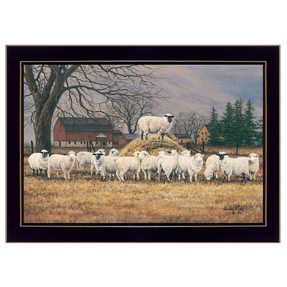 Wool Gathering by Bonnie Mohr Printed Wall Art Wood Multi-Color