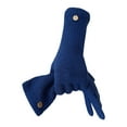 thumbnail image 1 of Wool Gloves, Winter Long Gloves for Women, Touchscreen Wool Knit Glove for Cold Weather,Blue, 1 of 4