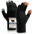 thumbnail image 1 of Wool Gloves for Men Women, Touch Screen Warm Glove Liners Thermal Soft Knit Lining for Winter Running Hiking, 1 of 10