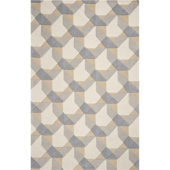Wool Ivory & Grey Area Rug - 8 ft. x 10 ft. 6 in.