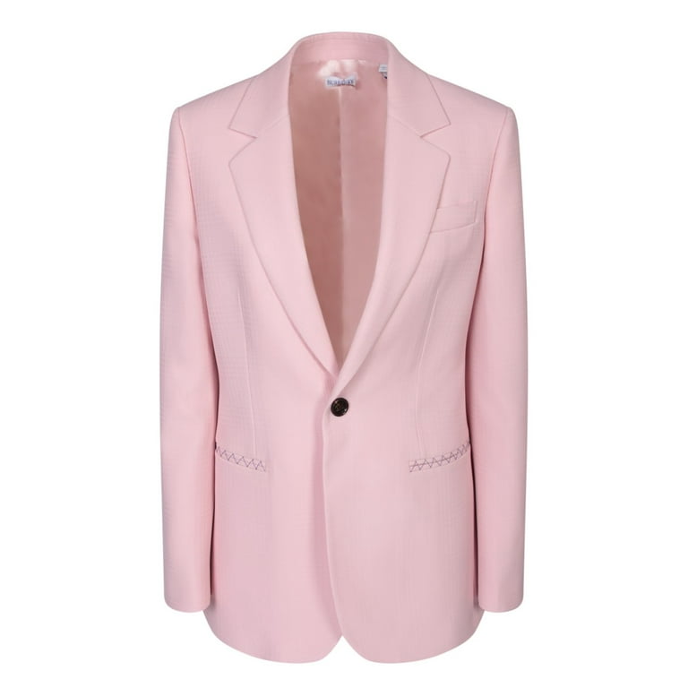 Burberry pink wool coat outlet