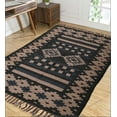thumbnail image 1 of Wool Jute Kilim Rug, Handwoven, Decorative Kilim Dhurrie Rug, Accent Traditional Indian/WOOL JUTE RUGS Vintage Handwoven Bohemian Modern Gifts Rug ( 6x9 Ft ) ( KILM- 96 ), 1 of 6